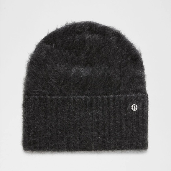 lululemon athletica Black Fuzzy Cashmere Beanie main image 5
